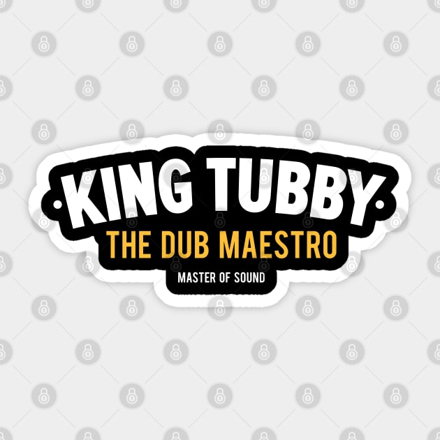 Dub Pioneer: King Tubby - Master of Sound Sticker by Boogosh